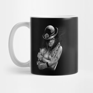 girl with gun Mug